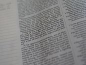 Close-Up Shot of Bible Verse