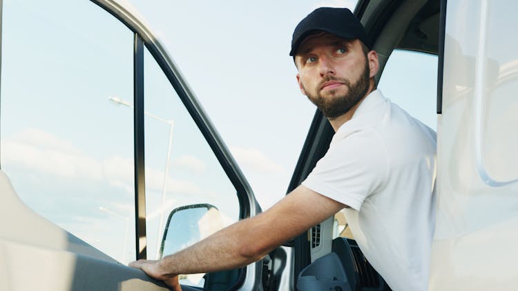 Man Riding A Vehicle