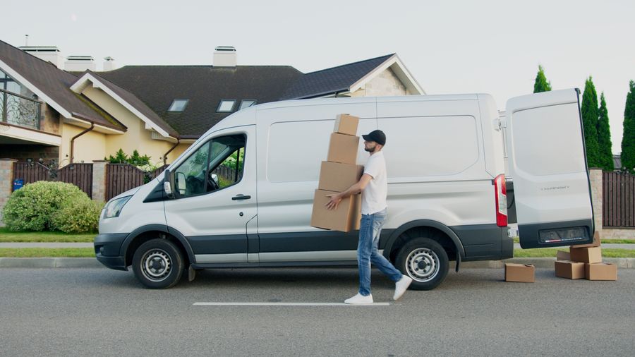 Family preparing for a move
