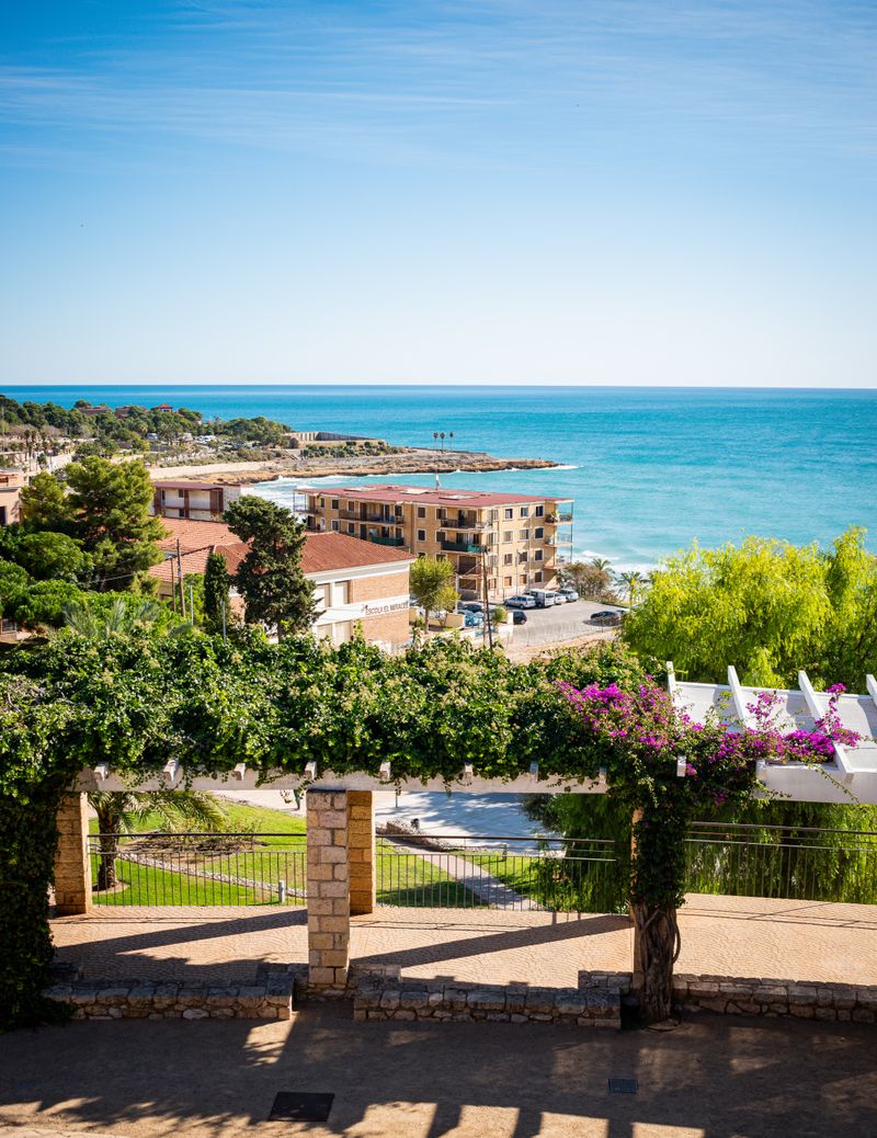 Low-rise buildings along the Costa Dorada coastline