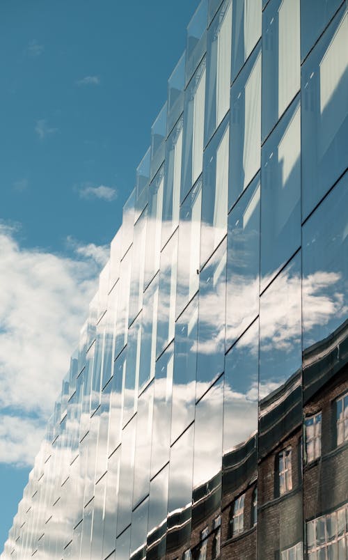 Reflection in Modern Building Wall