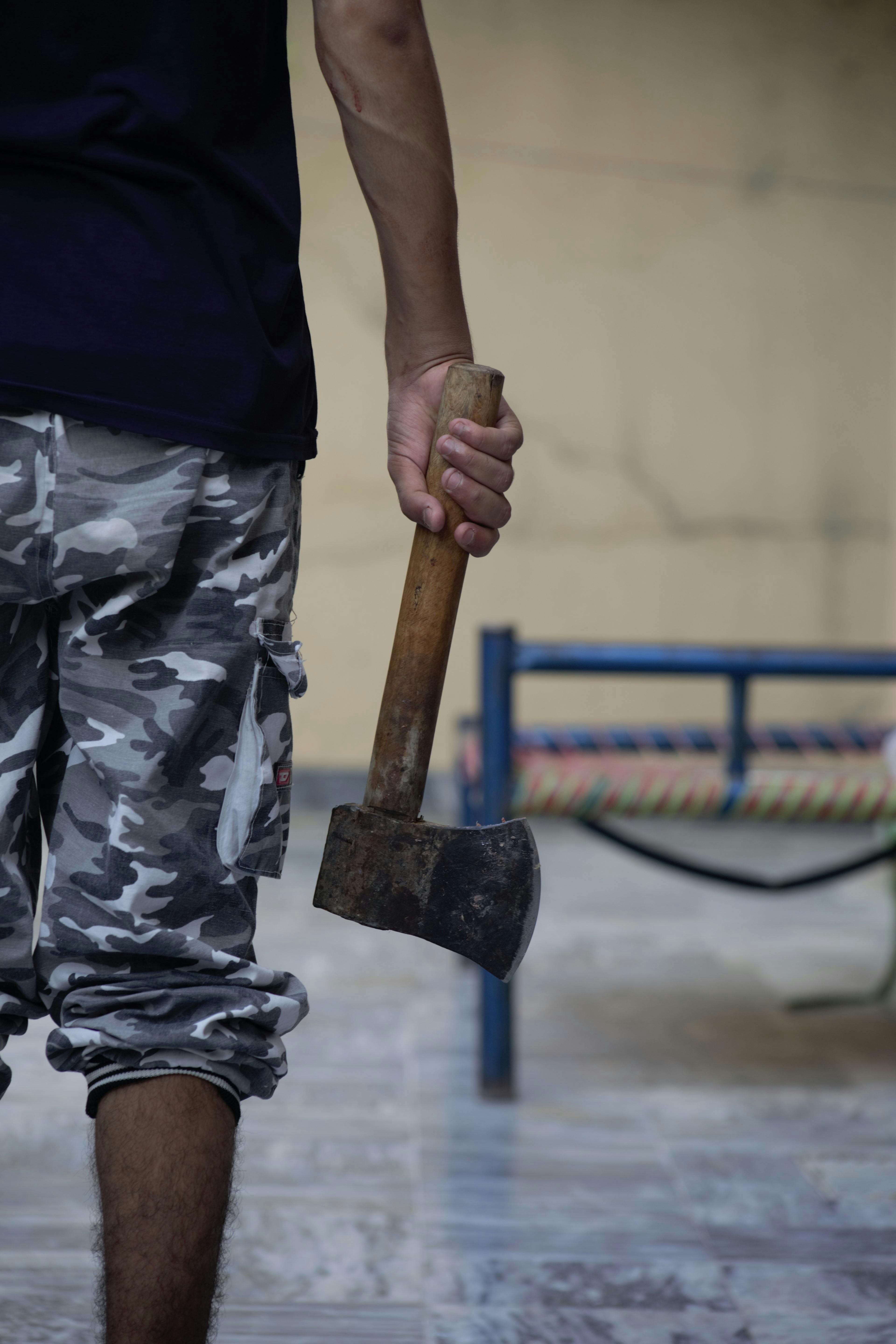 camo pants black shirt