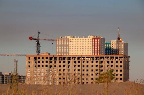 Crane on a Building