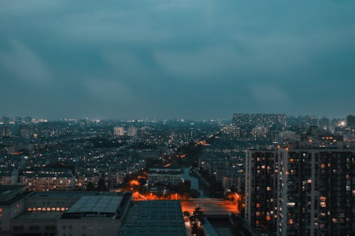 City Buildings during Nighttime