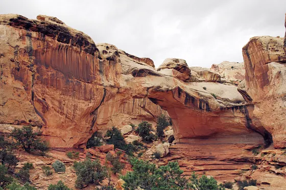 The Hickman Bridge natural bridge, Capitol Reef National Park