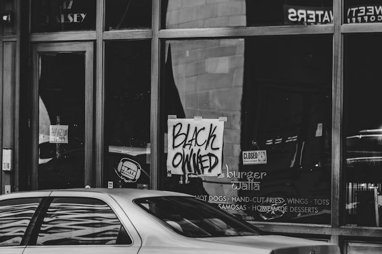 Decorated Building During Protest Against Police Brutality