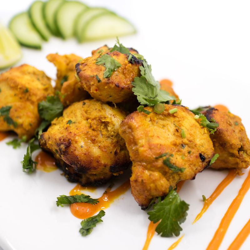 Yogurt-Marinated Baked Chicken Thighs with Garam Masala