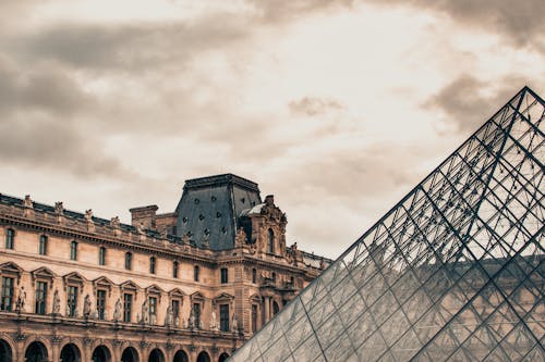 卢浮宫博物馆, 城市, 外觀 的 免费素材图片