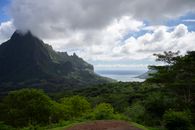 White Clouds above  Mount Rotui