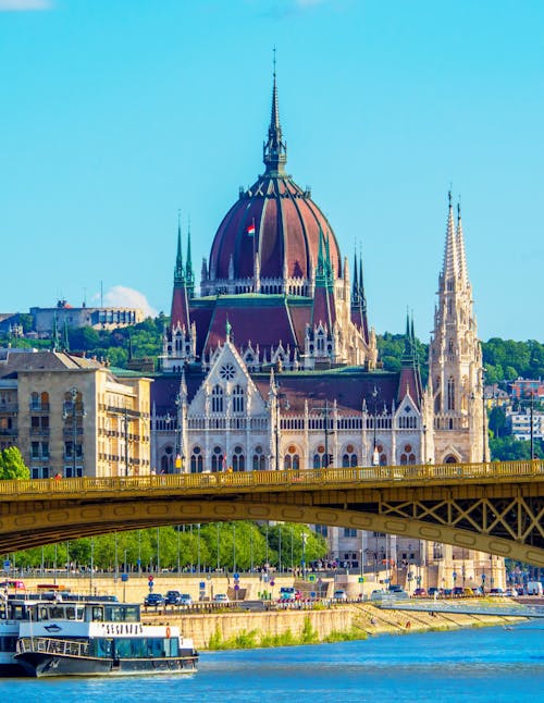 Hungarian Parliament Building in Budapest, Hungary