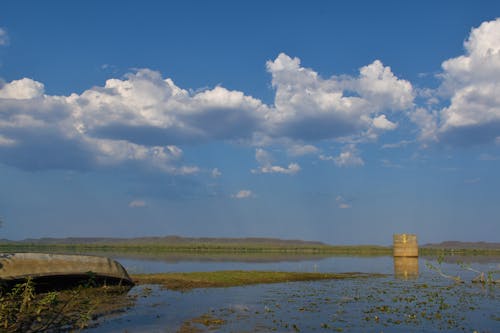 Foto profissional grátis de azul, barragem, céu