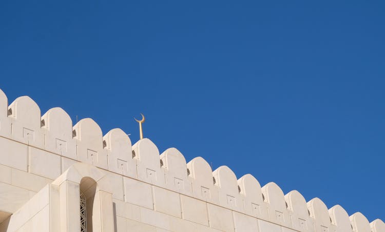 Crescent Moon Symbol On Top Of Palace