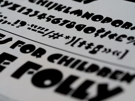 High-contrast typography image featuring bold black font on white background, perfect for design projects.