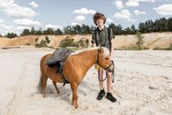 Woman in Brown Jacket Riding Brown Horse