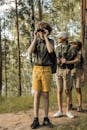 Man and Woman Standing on Forest