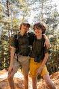 Teenagers on an Adventure in a Forest 