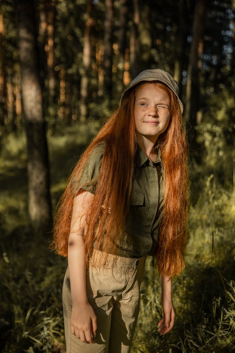 Redhead Girl Scout