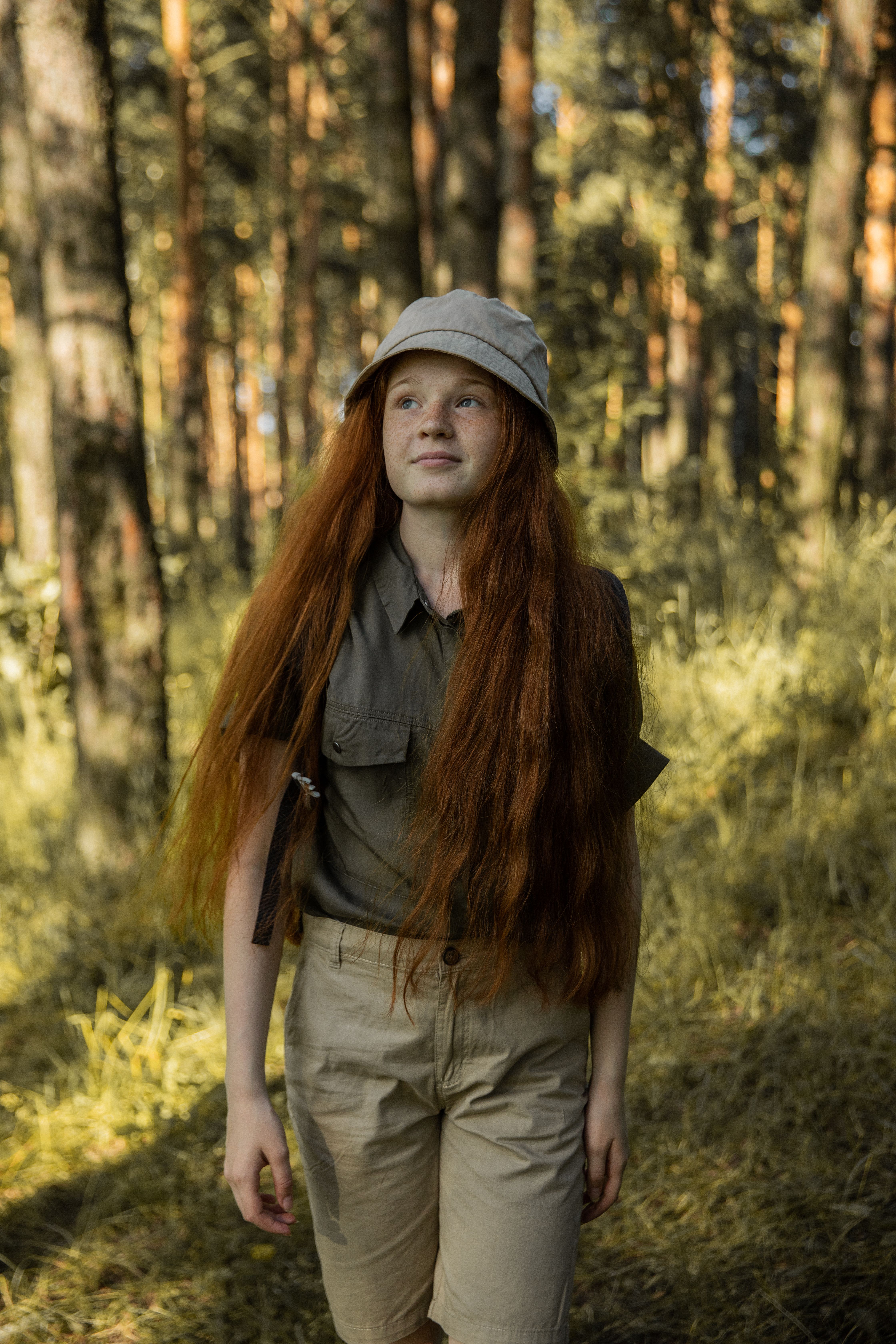 Portrait of a Girl with Long Red Hair · Free Stock Photo