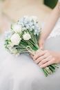 Bride Holding a Bouquet in her Hands