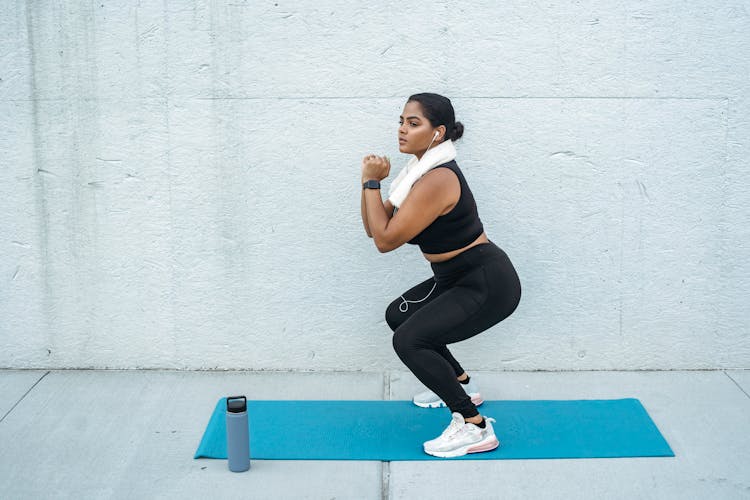 Woman Doing Squats