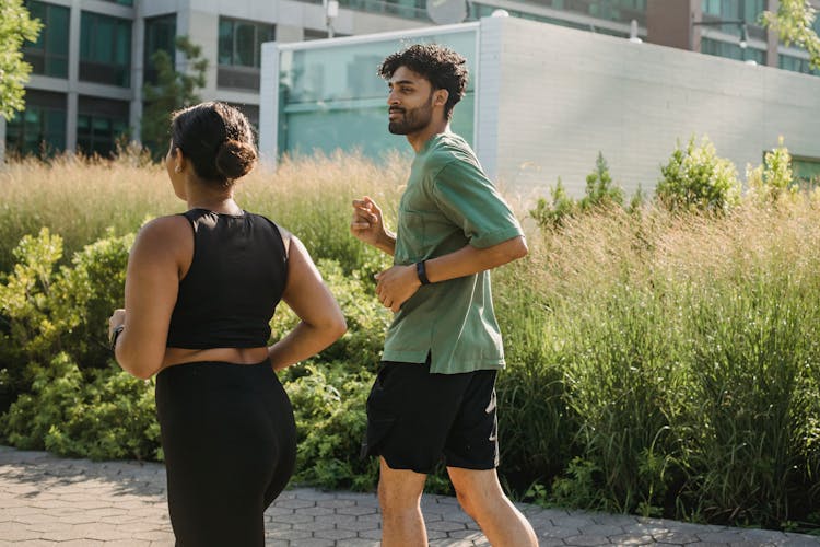 Runners In Park