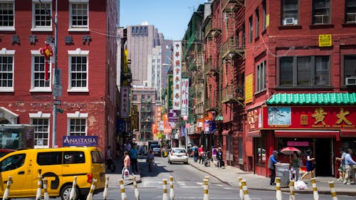 Free China Town in New York City Stock Photo