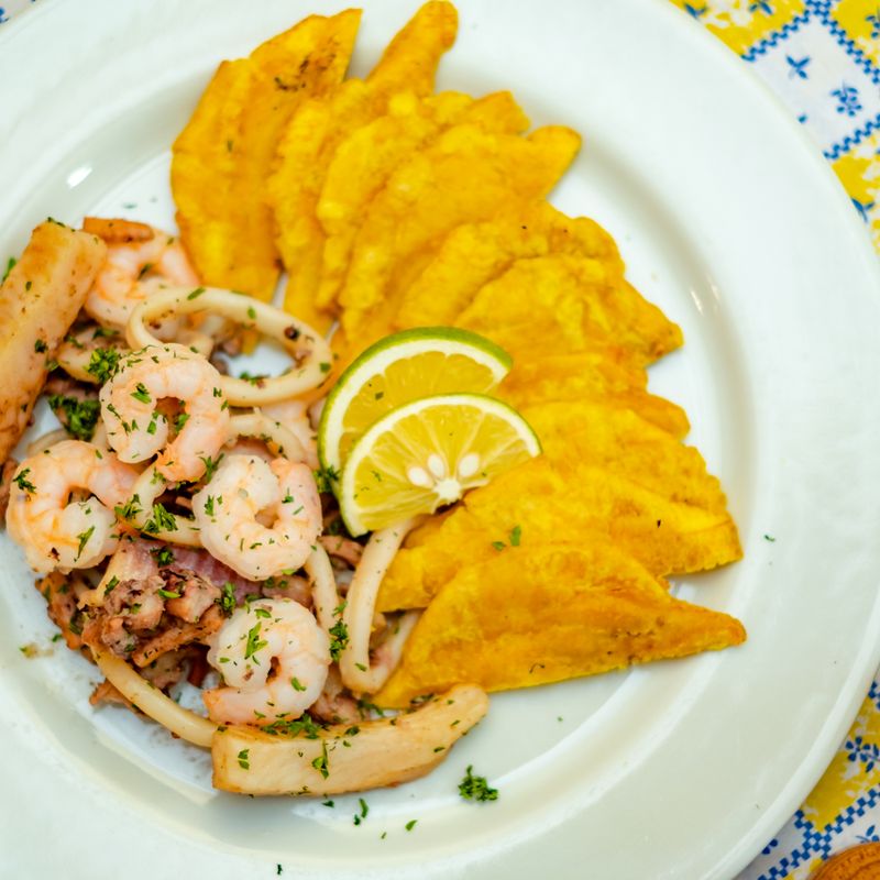 Shrimp and Plantain Wrap