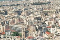 Aerial View of City Buildings