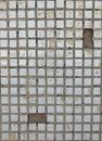 Square Mosaic Pattern with Missing Pieces 