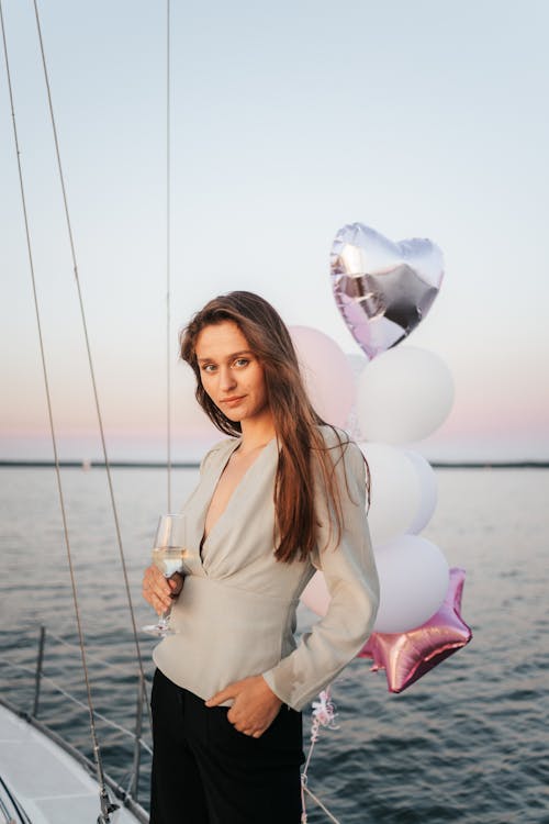 Darmowe zdjęcie z galerii z balony, drink, jacht