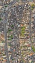 Streets of modern city district in daylight