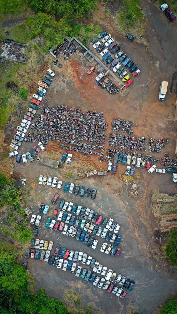 Many Cars Left On Suburban Parking