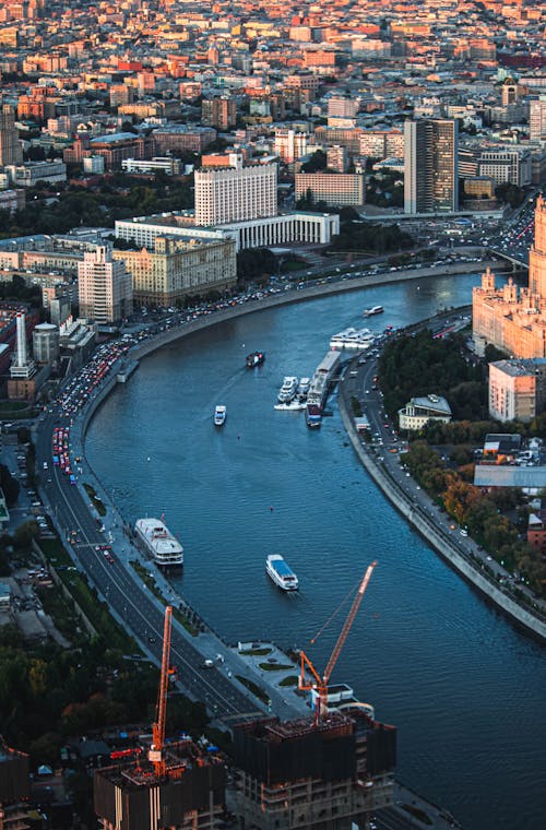 Free Aerial View of Moscow Stock Photo