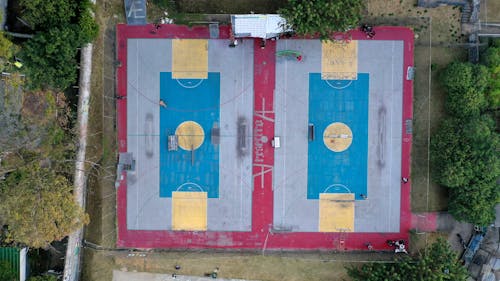 Free Outdoor Basketball Courts Stock Photo