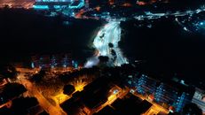City in Light at Night