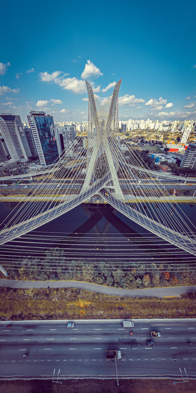 Octavio Frias De Oliveira Bridge In City