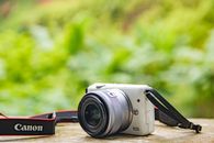 Close-up of Canon Camera 