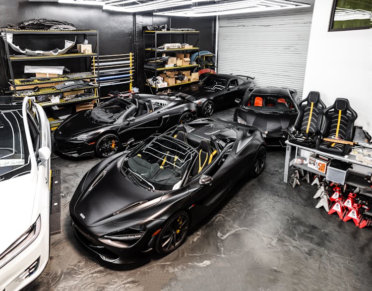 Garage With Supercars 