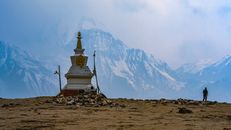 Buddha Shrine in Mountains