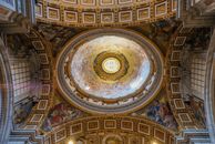 Gold and Red Dome Ceiling