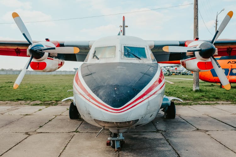 Old Soviet Turboprop Airplane 