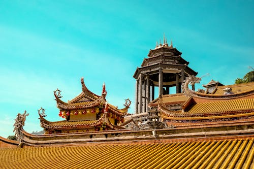 Free Brown Temple Under Blue Sky Stock Photo