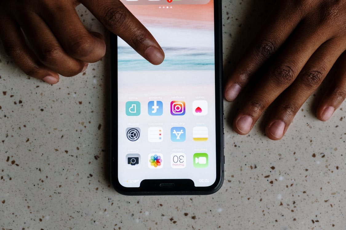 iphone, アフリカ系アメリカ人, アプリケーションの無料の写真素材