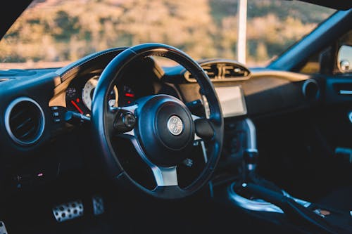 Steering wheel in modern car