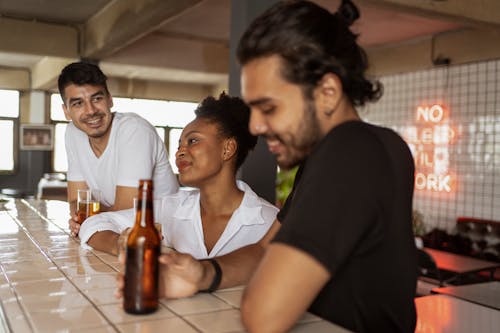 People Sitting at the Bar 