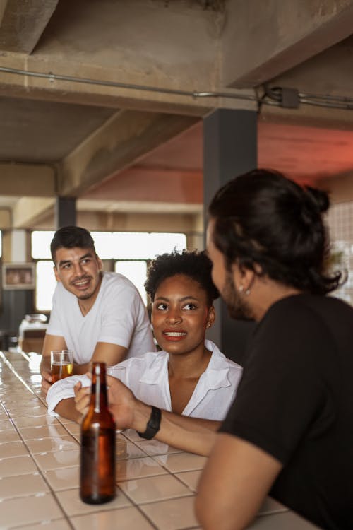 Men and Woman in Bar