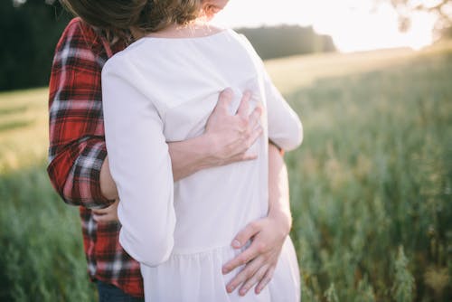 A Couple in a Hugging Position