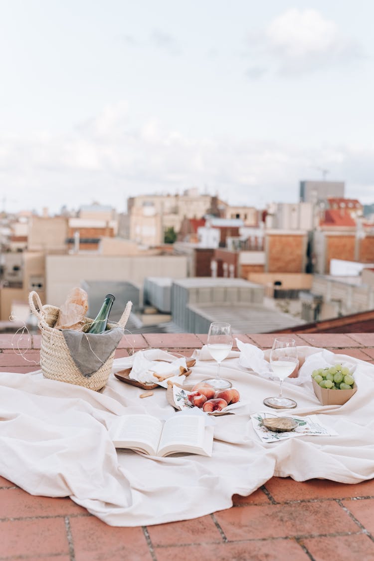 Picnic Setting On The Rooftop