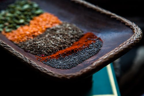 Close-up of a Mix of Herbs and Spices