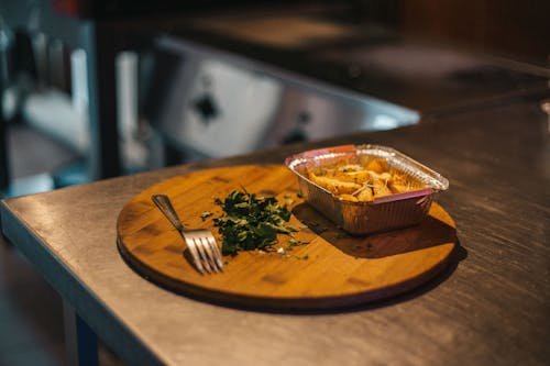 Fries in Box on Tray